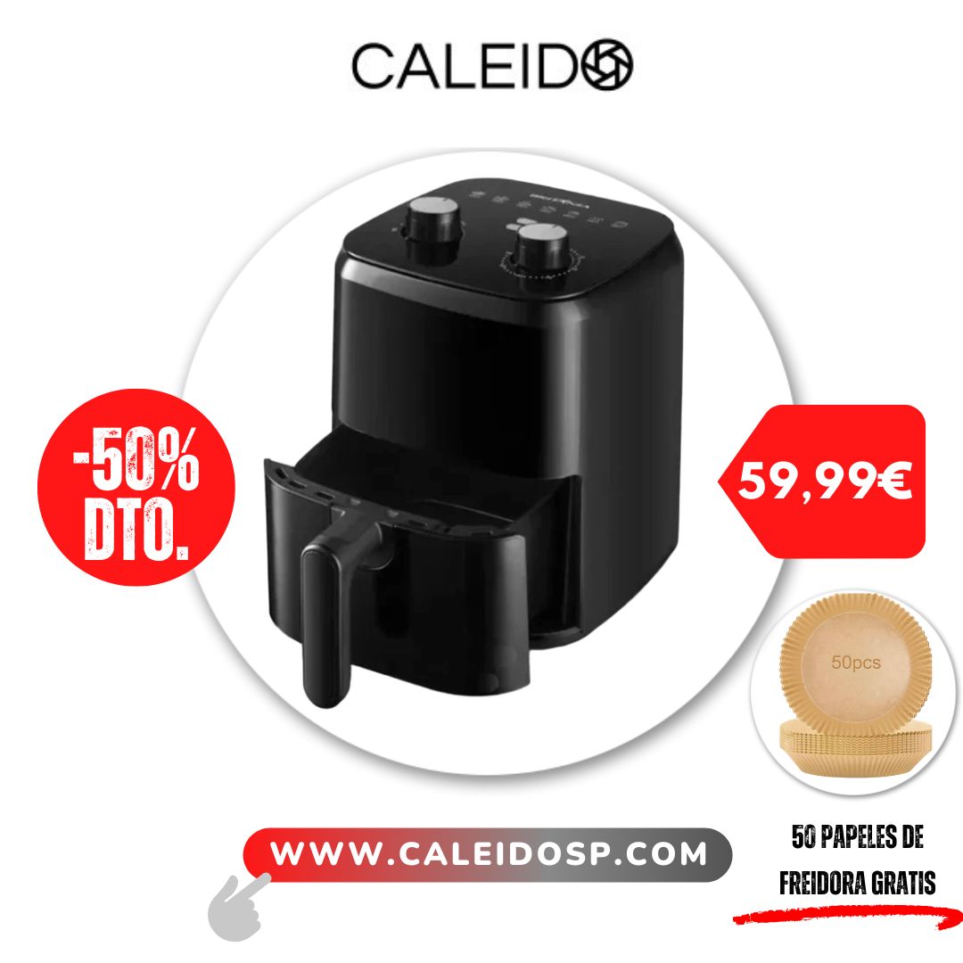 Fritadeira Air 4L 1200W+ 50 papéis para fritadeira OFERTA GRATUITA DE BLACK FRIDAY